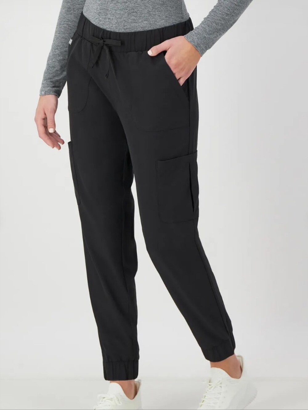 NET Hanes Comfort Fit Women's Scrub Joggers Size Large Black